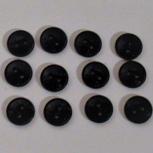 12 Navy Blue Boy Scout's Shirt Replacement Buttons